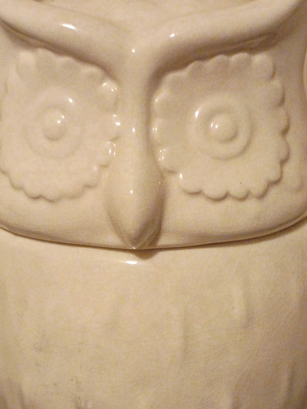 Threshold Stoneware Owl Cookie Jar Vintage